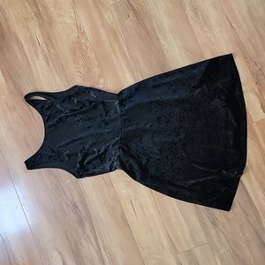 Womens light silky black dress